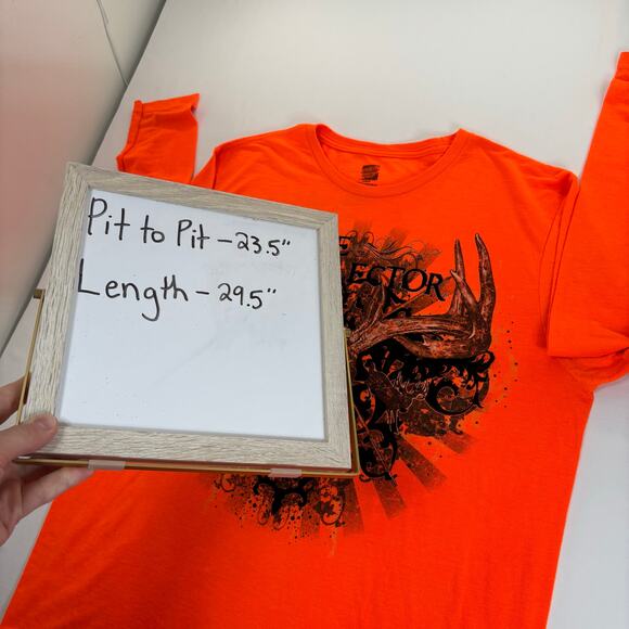 Vintage y2k Bone Collector Men Large Skull Goth Grunge Hunting Long Sleeve Shirt - Picture 8 of 8